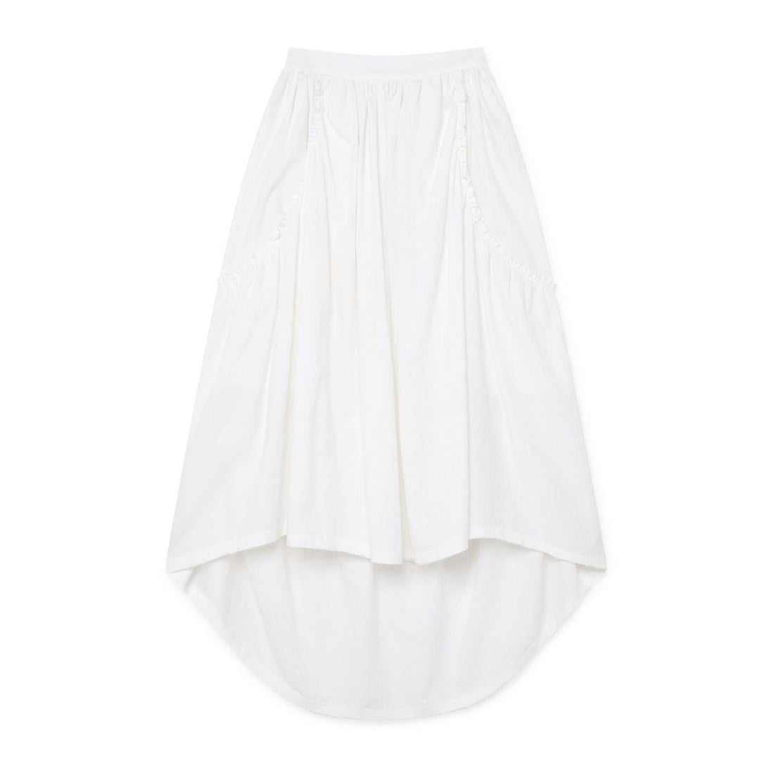 Little Creative Factory White Crushed Cotton Skirt
