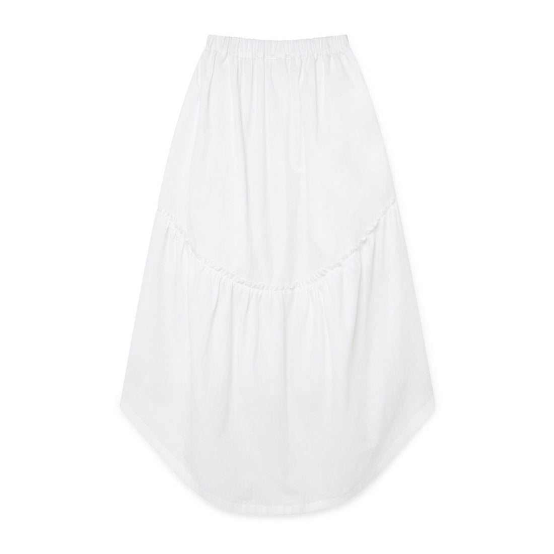 Little Creative Factory White Crushed Cotton Skirt
