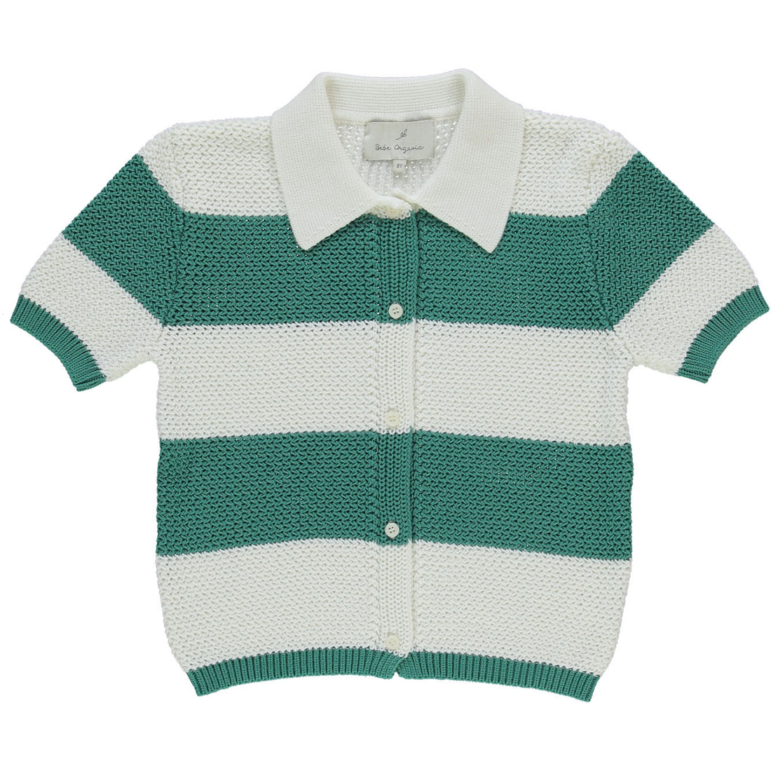 Bebe Organic Evergreen Stripe Karl Shirt