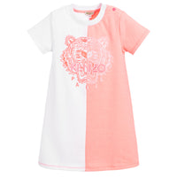 Kenzo Neon Pink/White Tiger Dress