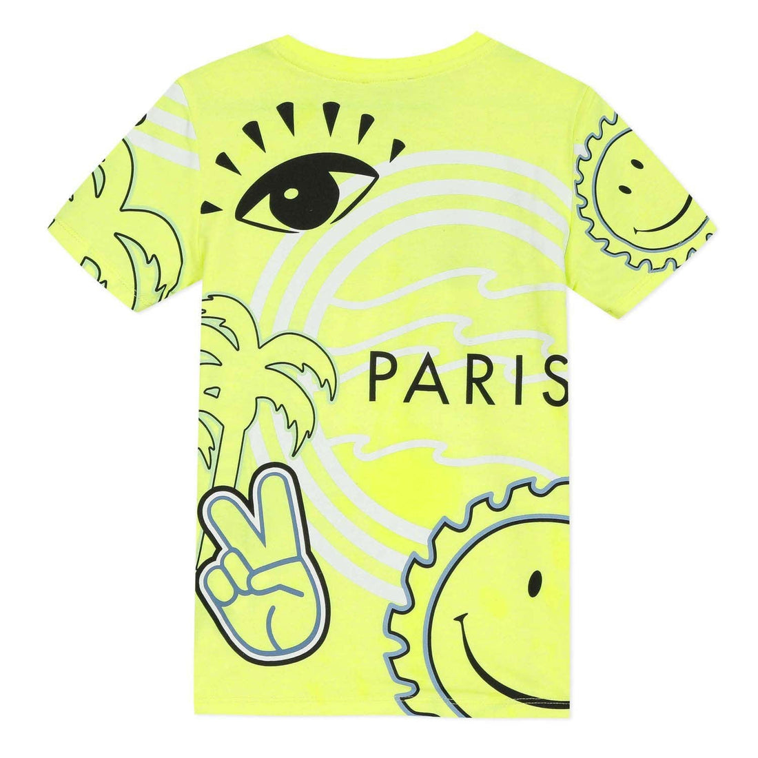 Kenzo tees Kenzo Neon Yellow Cali Party Tee