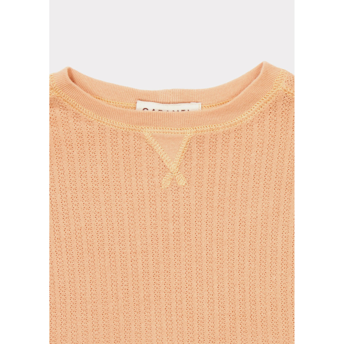 Caramel Coral Pink Kezar Baby Sweater