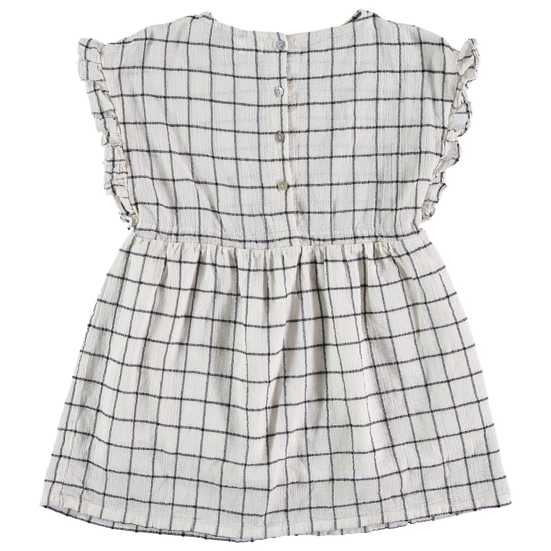 Buho Ecru Gina Check Dress