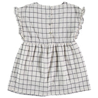 Buho Ecru Gina Check Dress