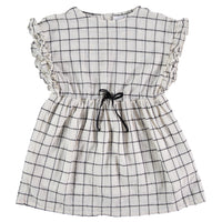 Buho Ecru Gina Check Dress