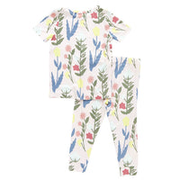 Pink Chicken Bamboo Pj Set - Pink Paper Floral