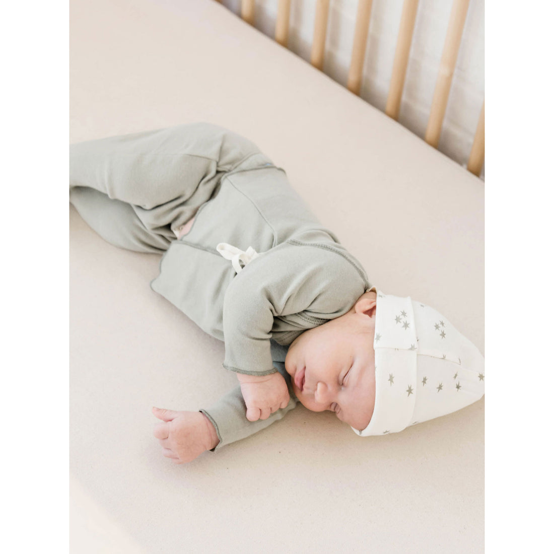 Quincy Mae Sage Organic Brushed Jersey Kimono Set
