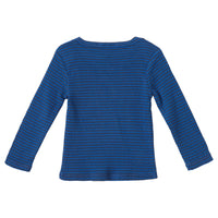 Caramel Charcoal/Electric Blue Stripe Kishon Baby