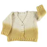 Piupiuchick Mustard Tie Dye Knit Cardigan