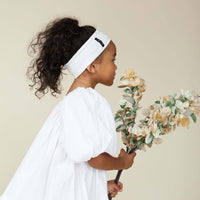 Knot Hairbands accessories M Knot Hairbands Pod Jersey Headwrap // White // Medium