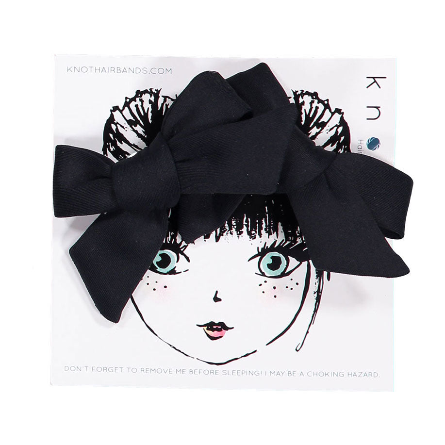 Knot Hairbands accessories OS Knot Hairbands Breeze Mini Bow Clip Set // Black