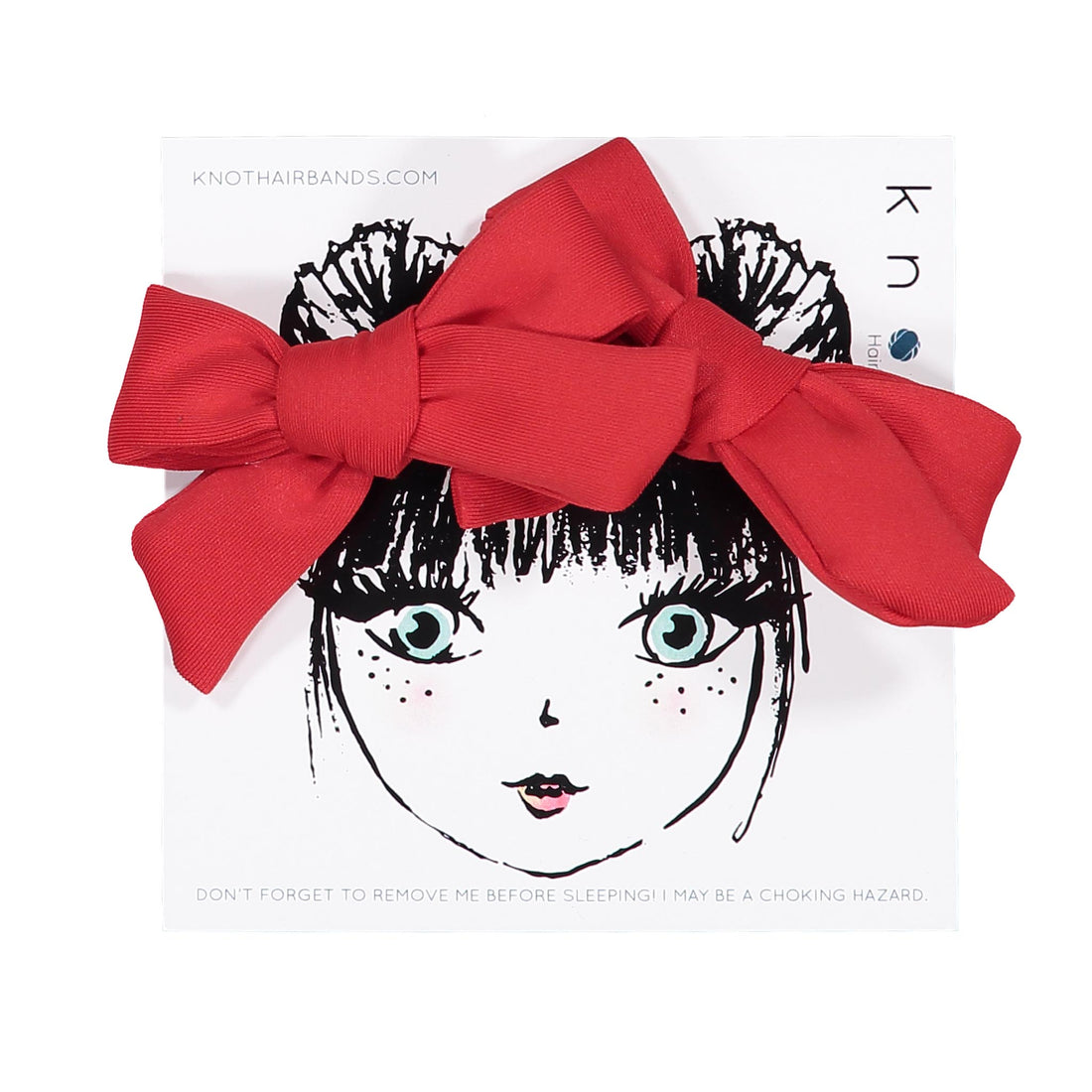 Knot Hairbands accessories OS Knot Hairbands Breeze Mini Bow Clip Set// Red