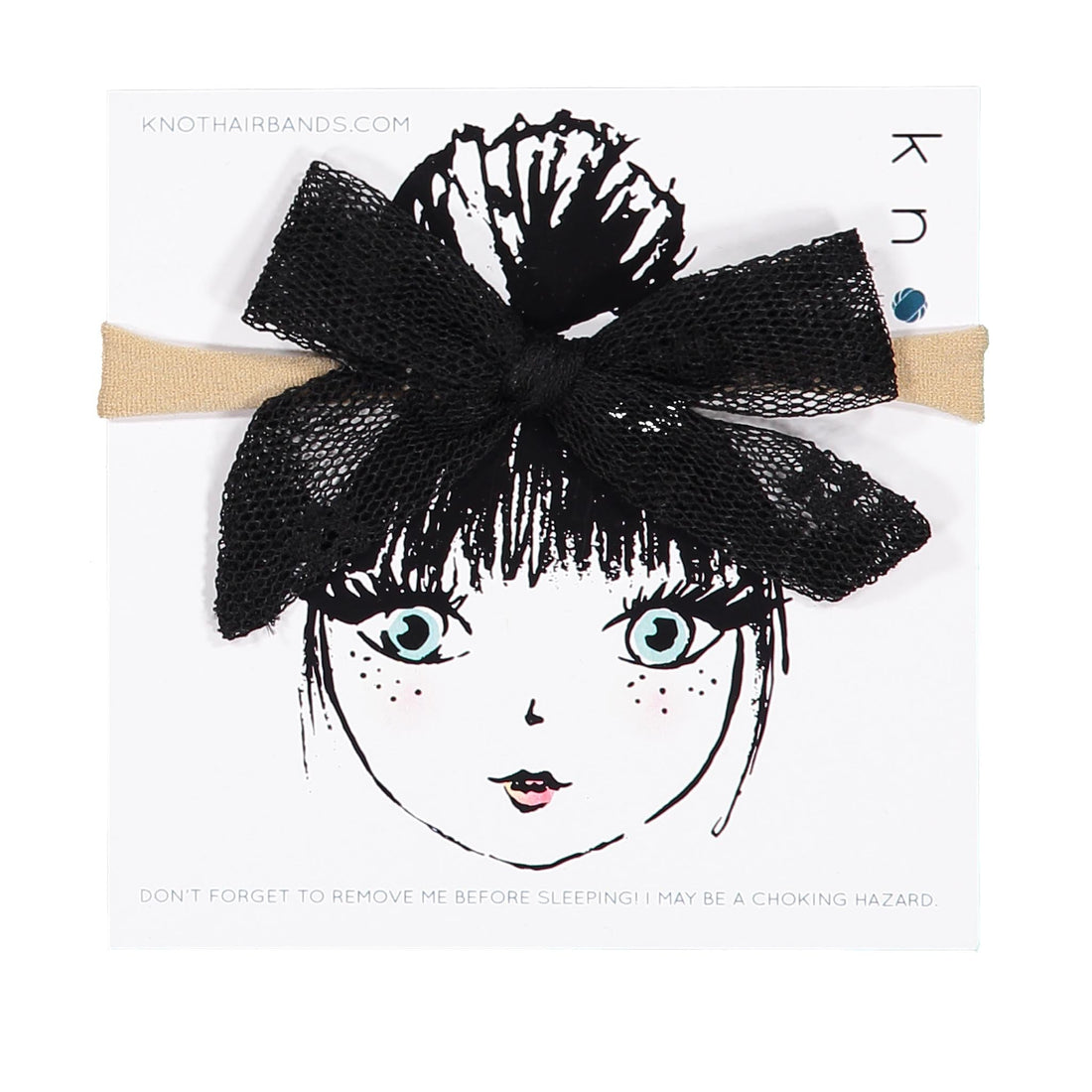 Knot Hairbands accessories OS Knot Hairbands Buttercup Mini Bow Band // Black