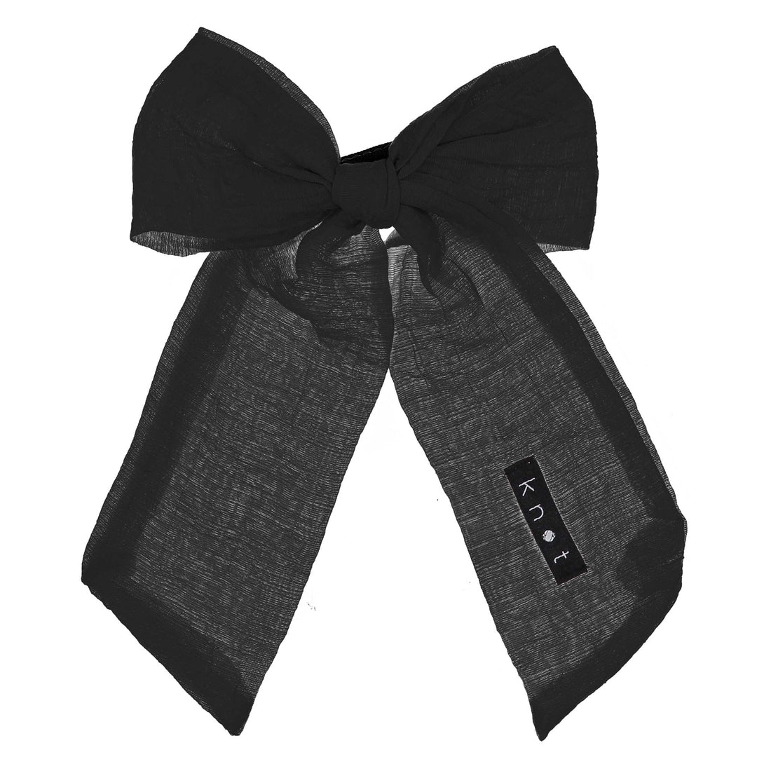 Knot Hairbands accessories OS Knot Hairbands Flutter Bow Clip // Black