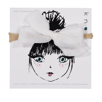 Knot Hairbands accessories OS Knot Hairbands Flutter Mini Bow Band // White