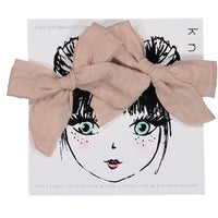 Knot Hairbands accessories OS Knot Hairbands Flutter Mini Bow Clip Set // Petal Pink