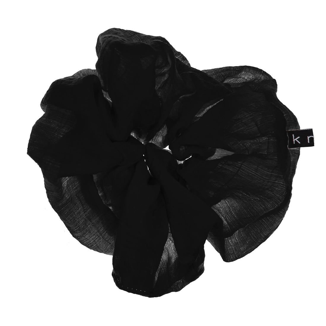 Knot Hairbands accessories OS Knot Hairbands Flutter Scrunchie // Black