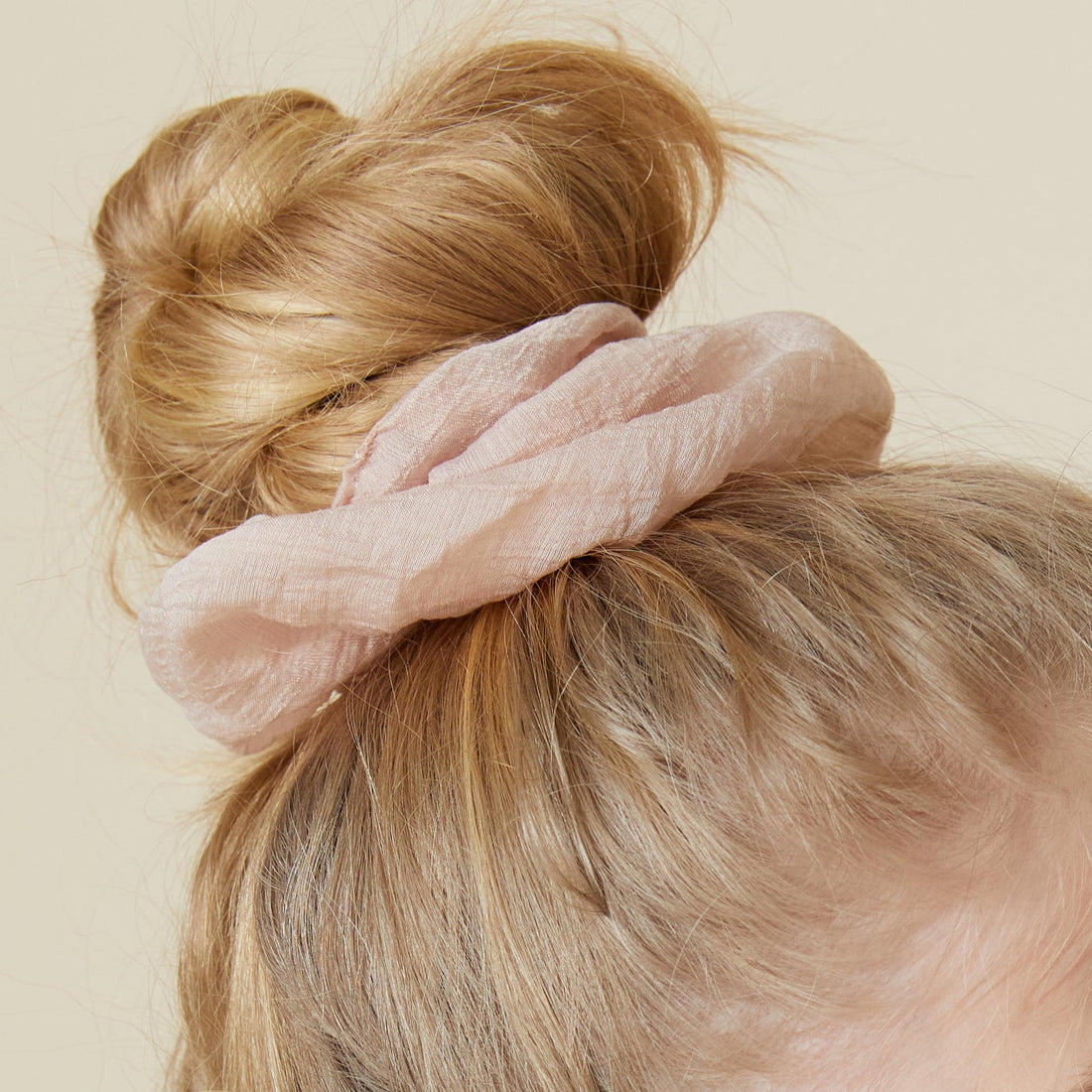 Knot Hairbands accessories OS Knot Hairbands Flutter Scrunchie // Petal Pink