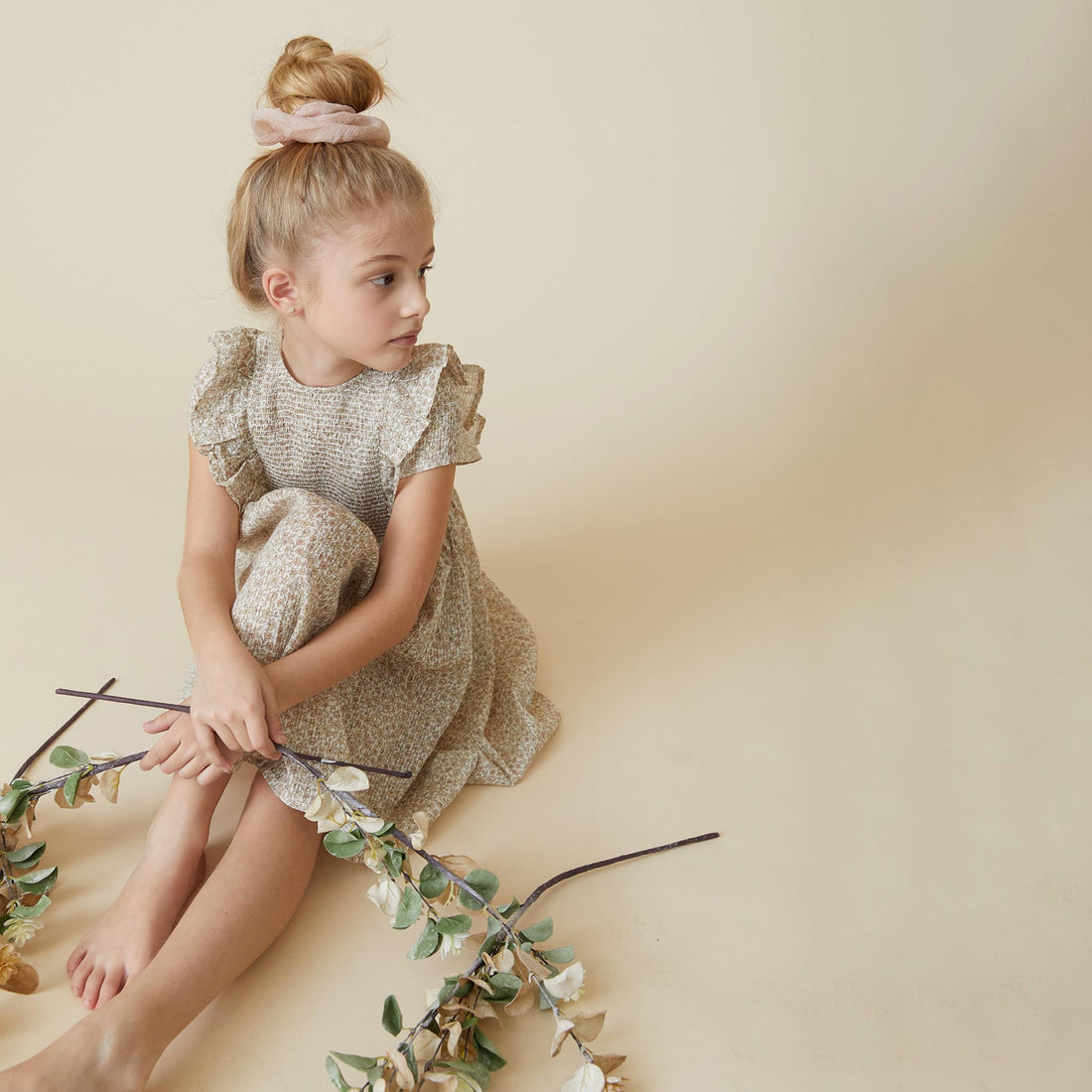 Knot Hairbands accessories OS Knot Hairbands Flutter Scrunchie // Petal Pink
