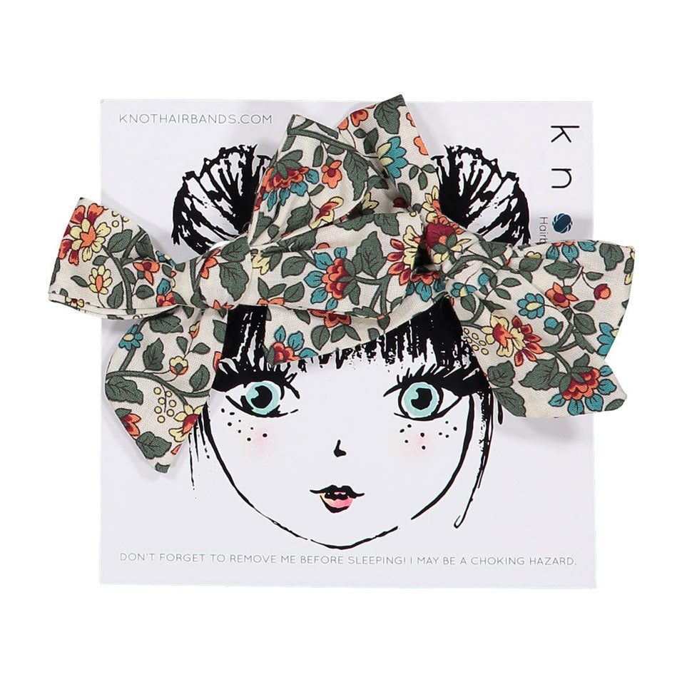 Knot Hairbands accessories OS Knot Hairbands Forest Floral Mini Bow Clip Set