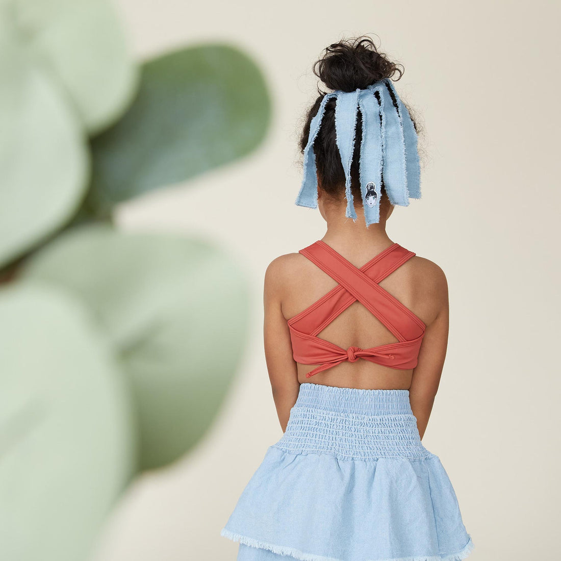 Knot Hairbands accessories OS Knot Hairbands Frosted Denim Hairtie