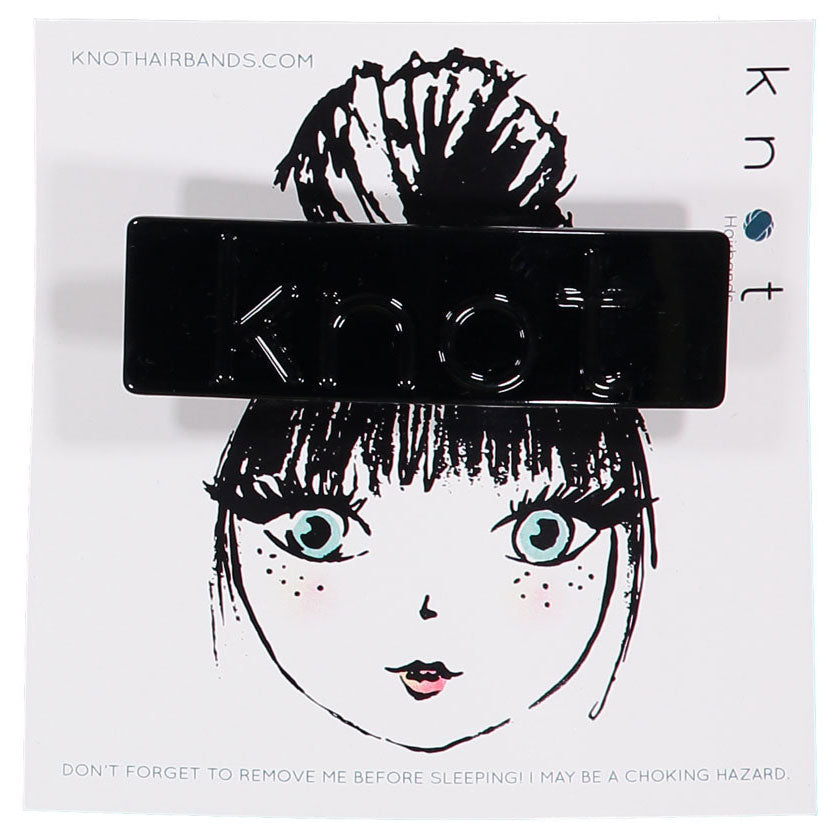 Knot Hairbands accessories OS Knot Hairbands Gemstone  Barrette // Black