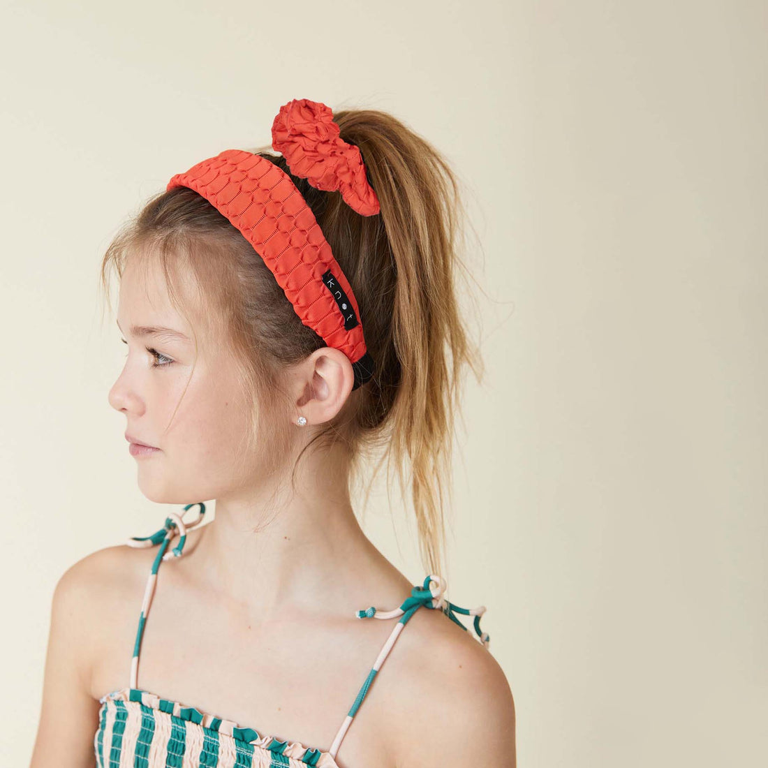 Knot Hairbands accessories OS Knot Hairbands Magic Headband + Scrunchie Set // Bright Red