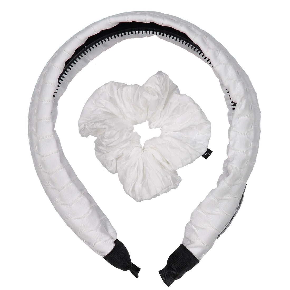 Knot Hairbands accessories OS Knot Hairbands Magic Headband + Scrunchie Set // White