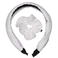 Knot Hairbands accessories OS Knot Hairbands Magic Headband + Scrunchie Set // White