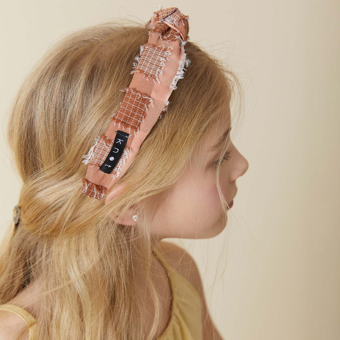Knot Hairbands accessories OS Knot Hairbands Pixie Plaid Headband // Sunset Mix