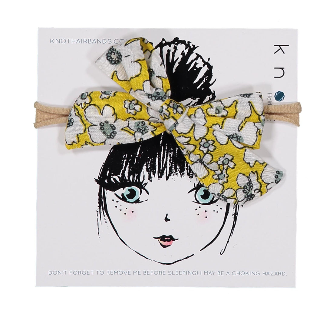 Knot Hairbands accessories OS Knot Hairbands Wildflower Mini Bow Band// Daffodil