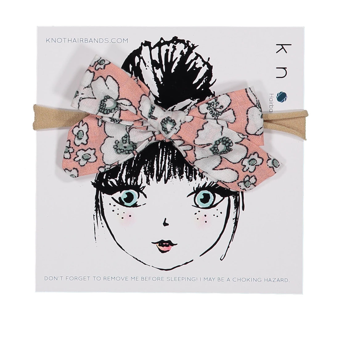 Knot Hairbands accessories OS Knot Hairbands Wildflower Mini Bow Band // Petal Pink