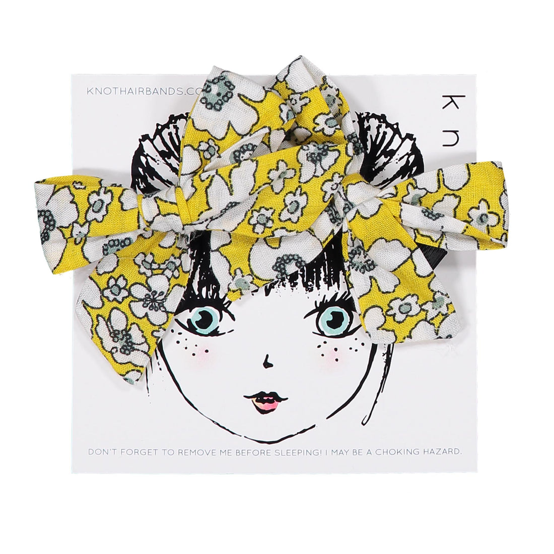 Knot Hairbands accessories OS Knot Hairbands Wildflower Mini Bow Clip Set // Daffodil
