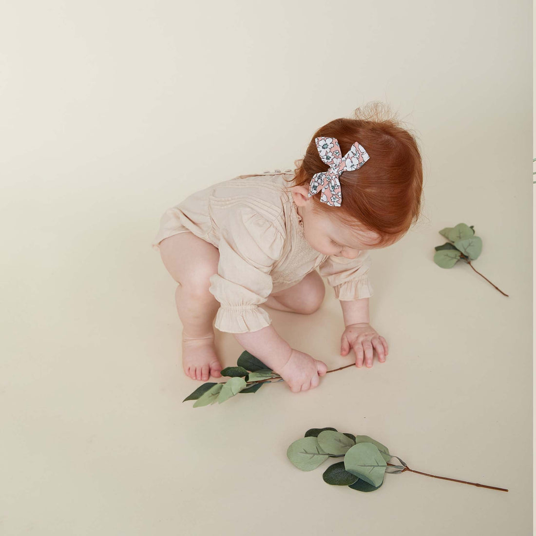 Knot Hairbands accessories OS Knot Hairbands Wildflower Mini Bow Clip Set // Petal Pink