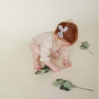 Knot Hairbands accessories OS Knot Hairbands Wildflower Mini Bow Clip Set // Petal Pink