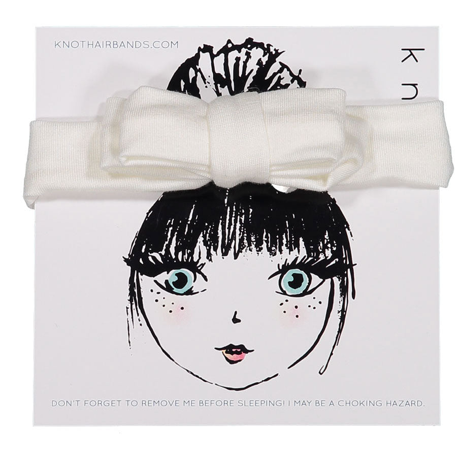 Knot Hairbands accessories S Knot Hairbands Elle Headwrap Baby  // White // Small