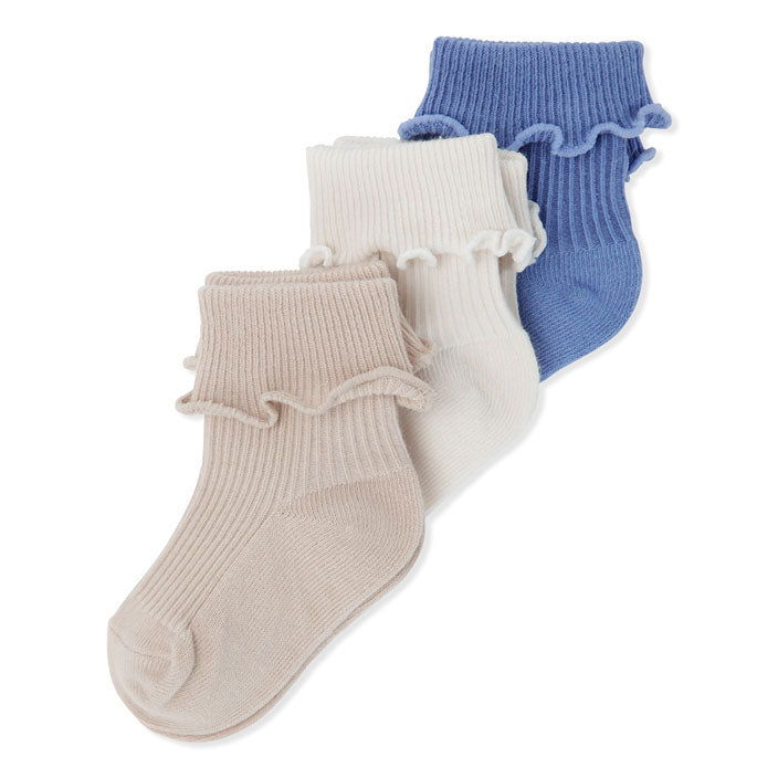 Konges Slojd accessories Konges Slojd Ebb & Flow 3-Pack Rib Frill Socks