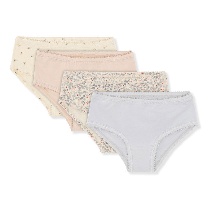 Konges Slojd accessories Konges Slojd Rose Hip Blue 4 Pack Basic Underpants