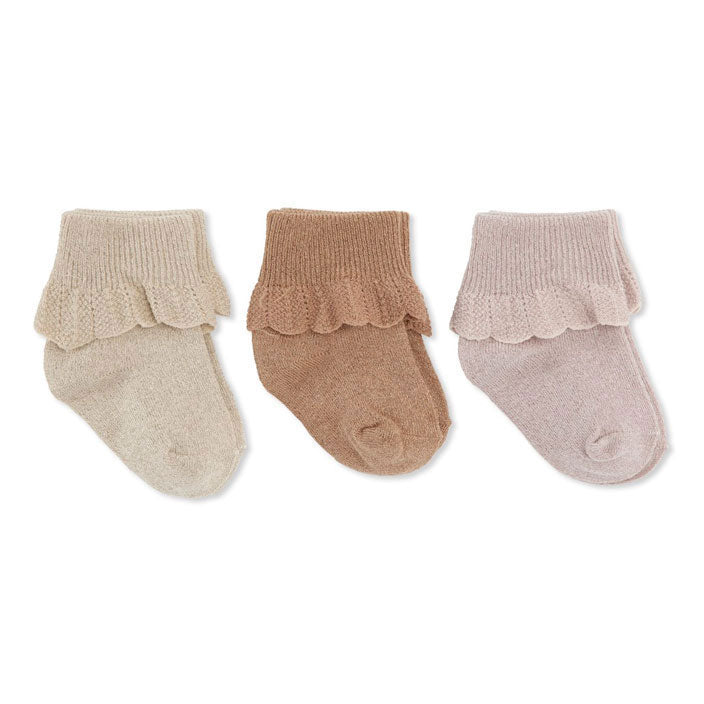 Konges Slojd accessories Konges Slojd Tuscany 3-Pack Lurex Lace Socks