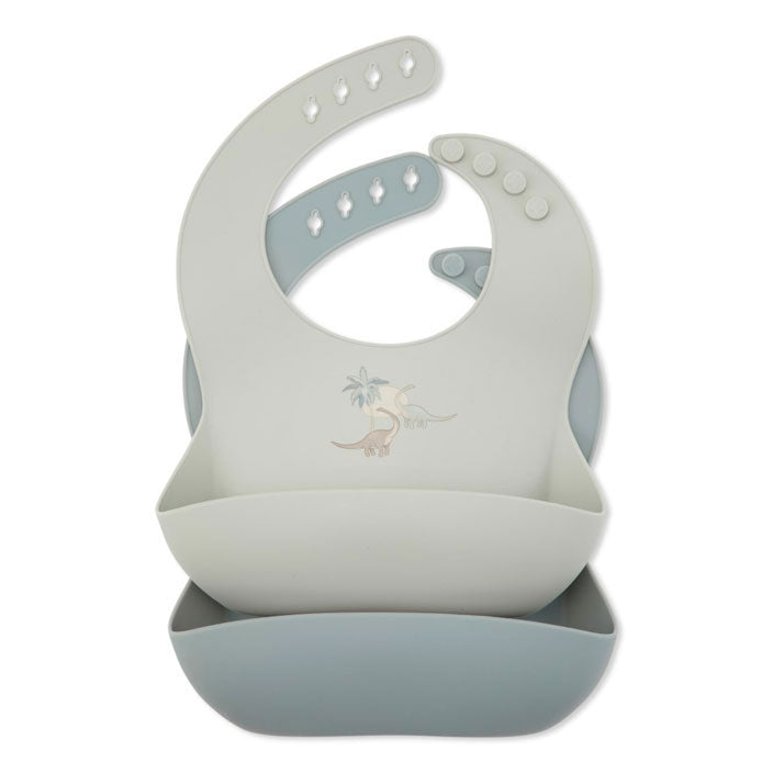 Konges Slojd accessories OS Konges Slojd Dino 2 Pack Silicone Bib