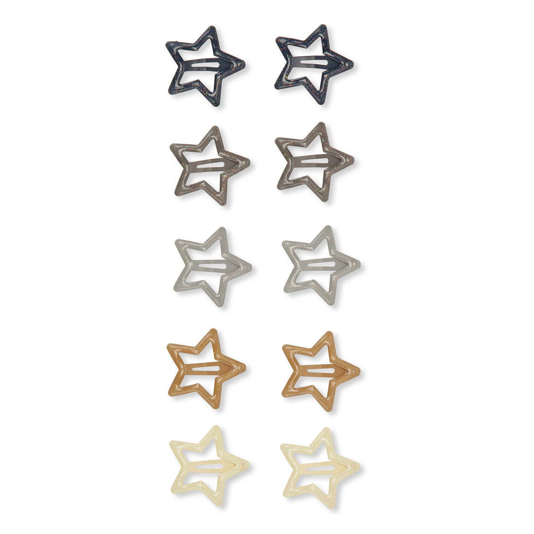 Konges Slojd accessories OS Konges Slojd Glitter Blue 10-Pack Junior Hairclip Star