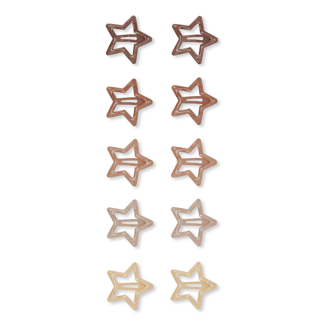 Konges Slojd accessories OS Konges Slojd Glitter Rose 10-Pack Junior Hairclip Star