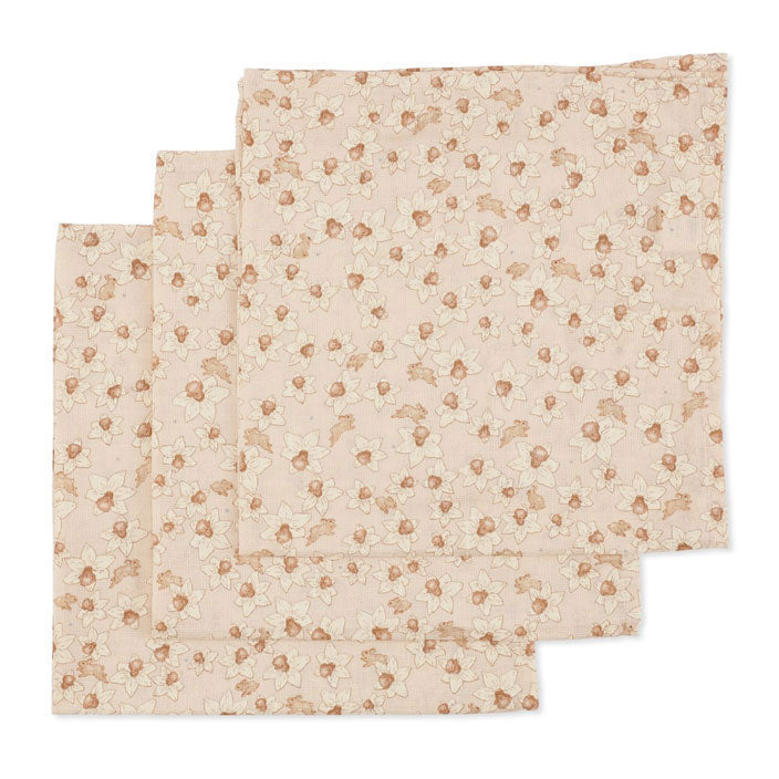 Konges Slojd accessories OS Konges Slojd Peekaboo 3 Pack Muslin Cloth
