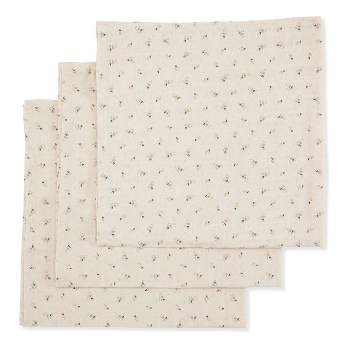 Konges Slojd accessories OS Konges Slojd Petales 3 Pack Muslin Cloth