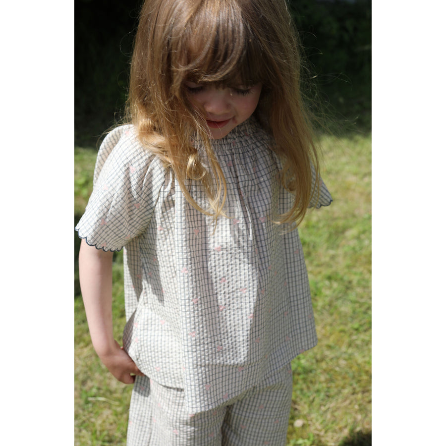 Konges Slojd blouses Konges Slojd Three Leaf Check Bitsy Blouse