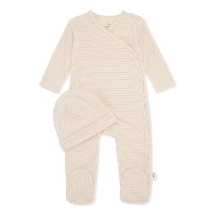 Konges Slojd bodysuits Konges Slojd Rose Smoke Dio Onesie With Beanie