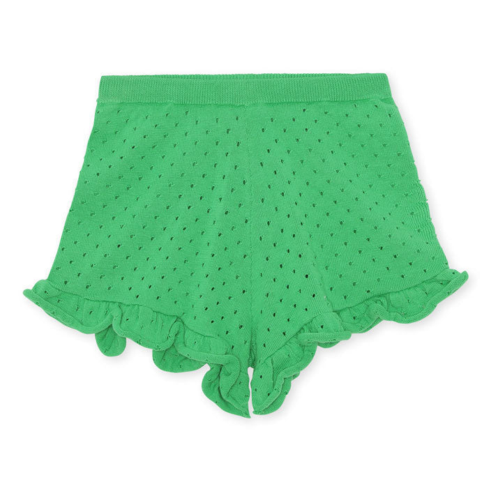 Konges Slojd bottoms Konges Slojd Kelly Green Cypres Frill Shorts