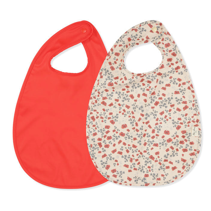 Konges Slojd home OS Konges Slojd Poppy 2 Pack Dinner Bib