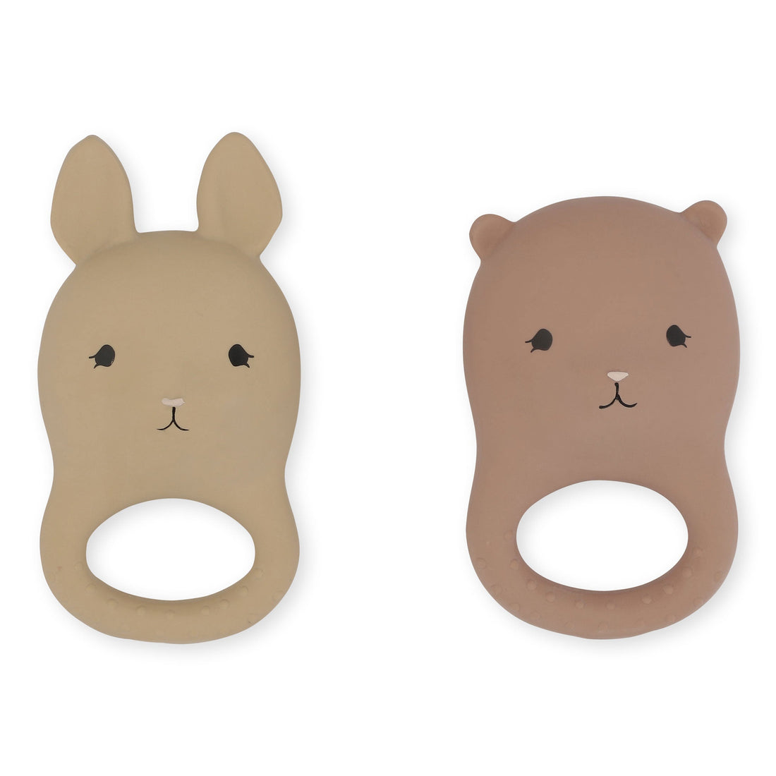 Konges Slojd home OS Konges Slojd Rabbit/Bear 2 Pack Teethers