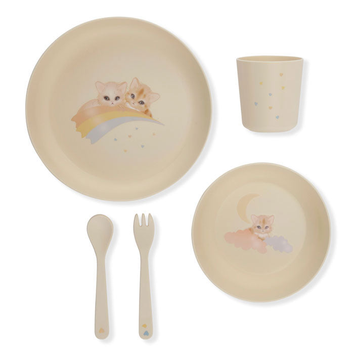 Konges Slojd home OS Konges Slojd Rainbow Kitty Dinner Set